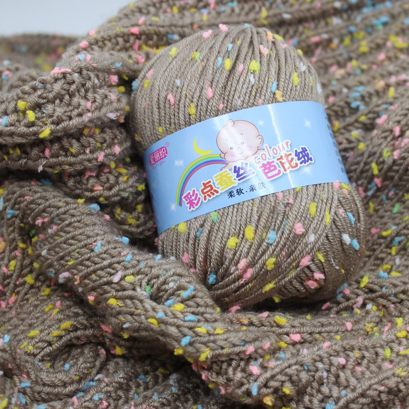 Doudou Colorful Medium-Thick Hand-Knitted Yarn Silk Protein Fleece Sweater Scarf Coat Hat Yarn Special Price Knitting Doudou Colorful Medium-Thick Hand-Knitted Yarn Silk Protein Fleece Sweater Scarf Coat Hat Yarn Special Price Knitting