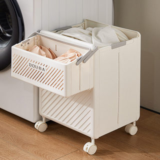 Foldable and removable dirty laundry basket