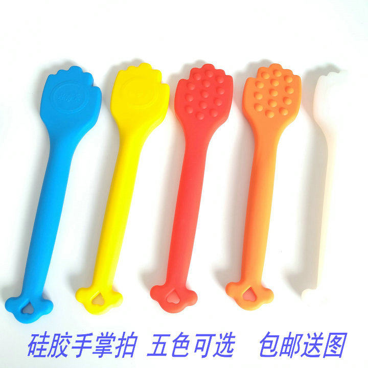 正品硅胶经络拍颈椎拍打板手掌拍经络养生锤敲打拍痧板硅胶拍痧掌
