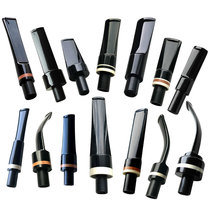 DIY pipe accessories old straight mens cigarette holder rod 9MM filter element flue thickness small multi-size acrylic saddle