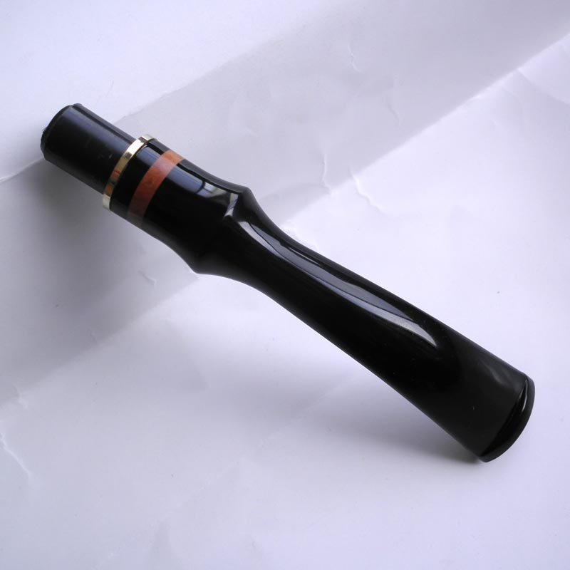 DIY imported stone Nangwood Artisanal Tobacco Fighting Accessories Cigarette Holder Bite of the mouth handle 9MM activated carbon filter core Bent Round Saddle Brass Ring