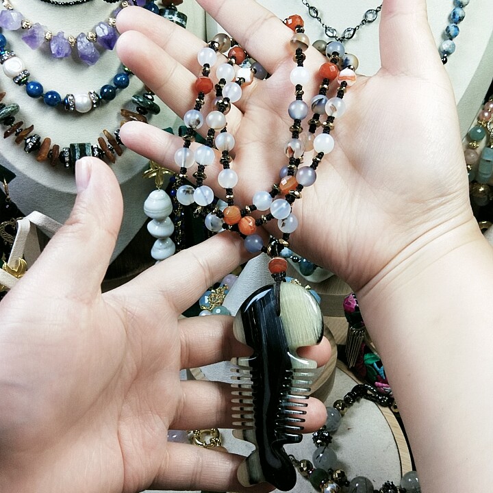 The use of a single item for a double purpose