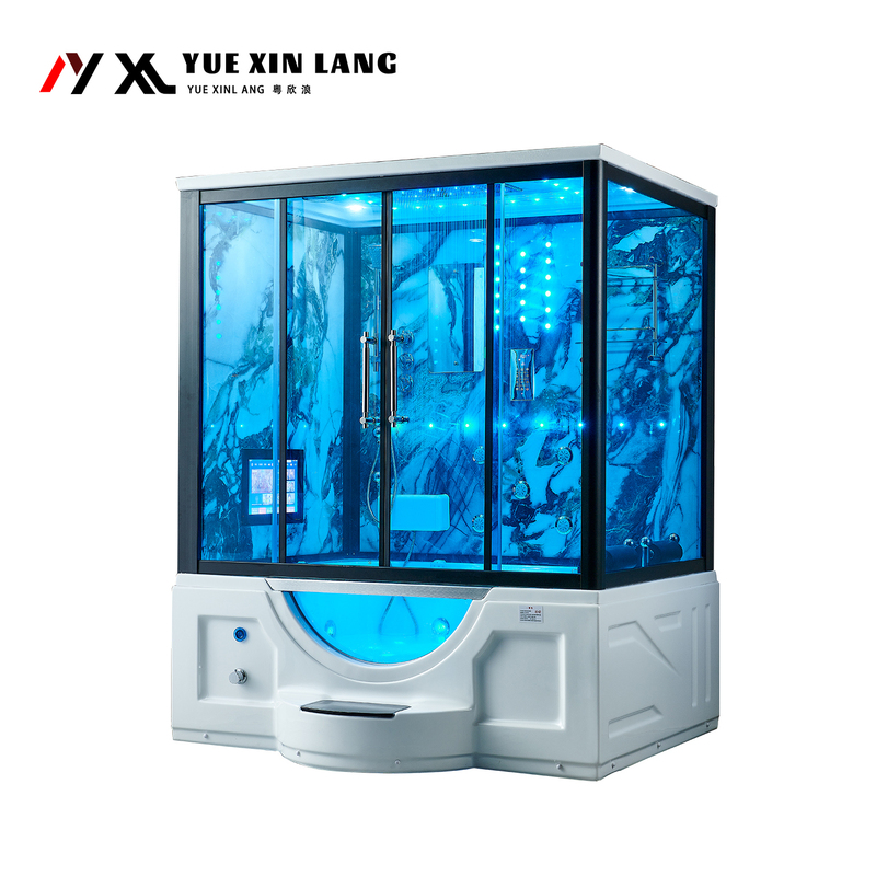 Luxury Integrated Double Bathroom Steam Shower Room Enclosed Bathtub Dual-Use Massage Integrated Bathroom Sauna