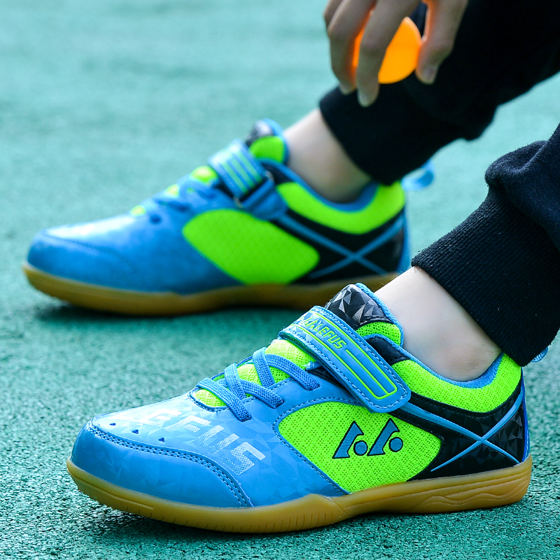 Children's table tennis shoes men's shoes women's shoes professional with abrasion resistant beef tendon bottom boy non-slip training sneaker ping shoes