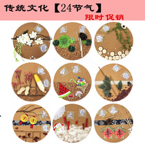 Kindergarten primary school environment decoration materials Traditional culture 24 solar terms Wall wall decoration pendant