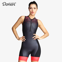 DONEN Dahn summer triathlon womens sleeveless triathlon jumpsuit swimming running bicycle riding suit
