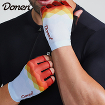 Dahn cycling gloves half-finger mountain bike short-finger gloves summer mens thin breathable shock-absorbing bicycle equipment