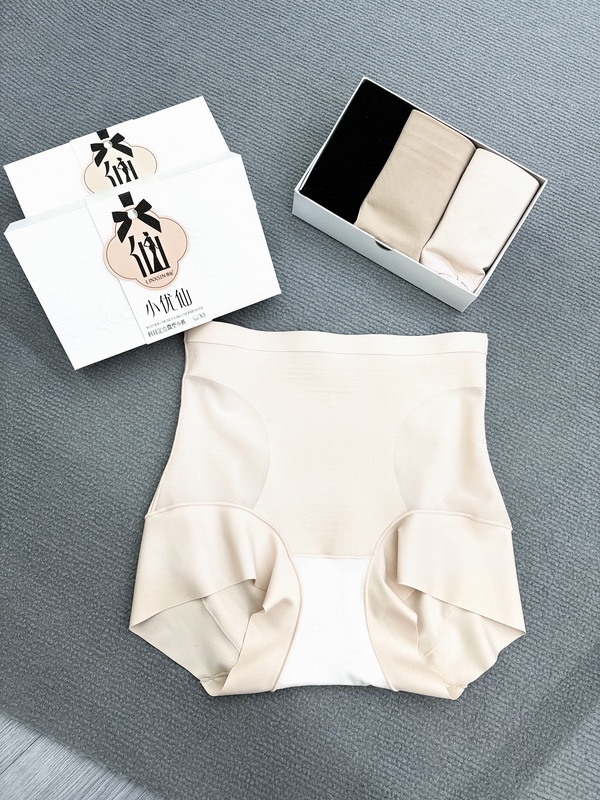 2026 Lingxian Xiaoyuxian Women's Underwear, Tummy Control, Hip Lift, Mid-Waist, Hip-Hugging, Comfortable, Breathable, Antibacterial Crotch Briefs