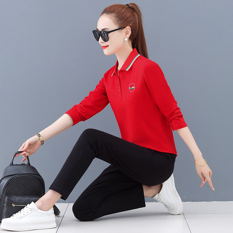 Jordan No Sports Suit Woman Spring Autumn Season New Fashion Loose Large Size Code Long Sleeve Long Pants Running Casual Suit Suit