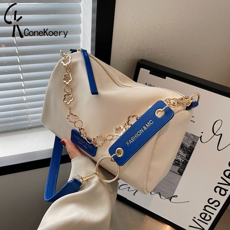 Cone Koery Senior Texture 2022 New Tide Fashion Woman Bag Pie with a single shoulder slope bag