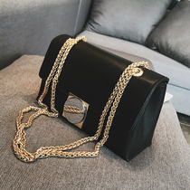  Texture bag female 2021 new trendy leather all-match simple small bag messenger chain one shoulder fashion small square bag