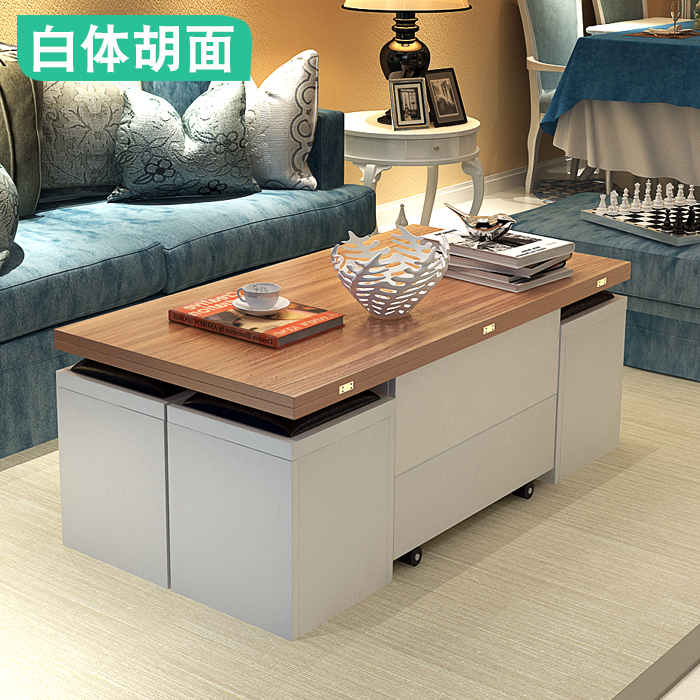 Buy Small folding lift coffee table table dual retractable ...