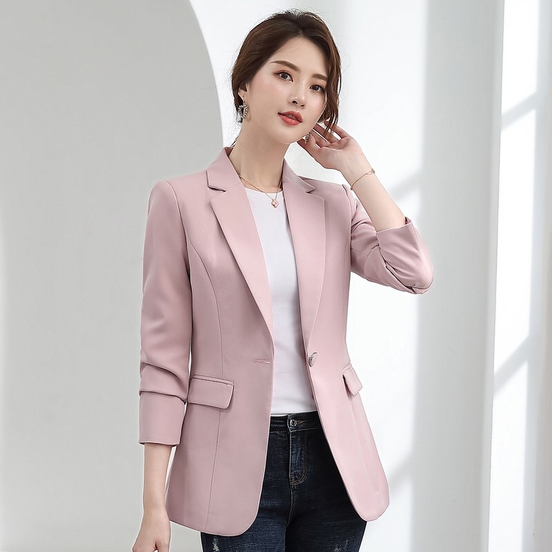 Women's Blazer 2026 Spring and Autumn New Korean Style Slim Fit Elegant Casual Versatile Women's Suit Jacket Top