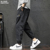 Bundle feet casual pants mens spring and autumn trend fat fat plus size loose Ruffian handsome mens pants 2021 New