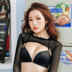 Vụ nổ đỏ vòng thép miễn ròng ue lại nút phía trước áo ngực tụ tập nhỏ ngực sexy mỏng off-the-vai đồ lót nữ áo ngực mỏng. 