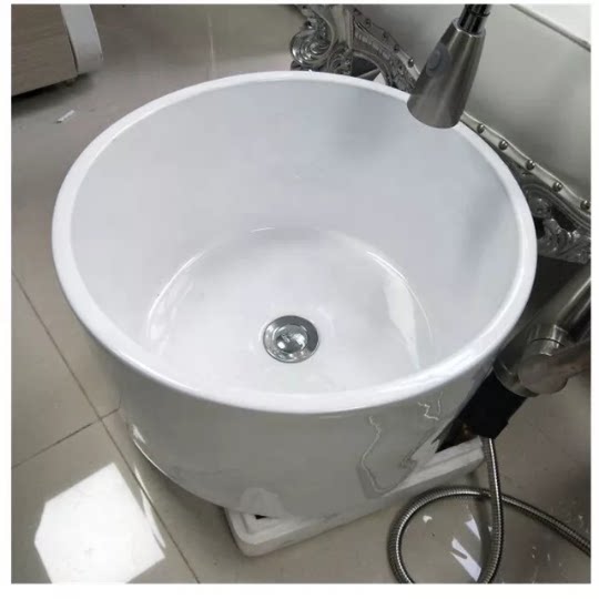 Imitation stone foot bath manicure basin spa foot bath has surf color bulb foot care basin round square foot basin