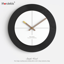 Mandelda Nordic Living Room Hanging Bell Light Extravagant Wall Modern Minima Minimalist Home Watch Personality Creative Art Clock