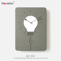 Mandelda Creative Hanging Clock Living Room Personality Art Modern Clock Nordic Restaurant Home Mute Nordic Fashion