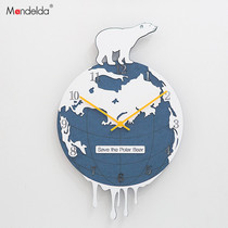  mandelda light luxury watch Nordic wall clock living room creative trend personality art clock mute fashion wall clock