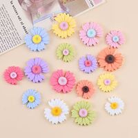 Different daisy, Sunflower resin accessories BB clip cave shoe patch DIY mobile phone cream glue material