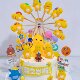 Cartoon Yellow Milk Dragon Ferris Wheel Cake Decoration Kidsren's Boy Birthday Party Baking DIY Handmade Ornaments