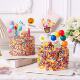 Colorful Fruit-Flavored Cereal Rings, Cereal Balls, Cake Decorations, Colorful Balls, Dessert Pop-Cup Ice Cream Decorations