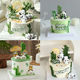 Trendy Panda Cake Decoration Cartoon Vinyl Cute Panda Figurine Lucky Bamboo Silicone Mold Baking Insert