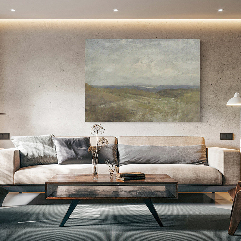 Italian-Style Minimalist Modern Simple Hand-Painted Horizontal Art Landscape Decorative Oil Painting for Living Room Entrance and Niche Guesthouses Italian-Style Minimalist Modern Simple Hand-Painted Horizontal Art Landscape Decorative Oil Painting for Living Room Entrance and Niche Guesthouses