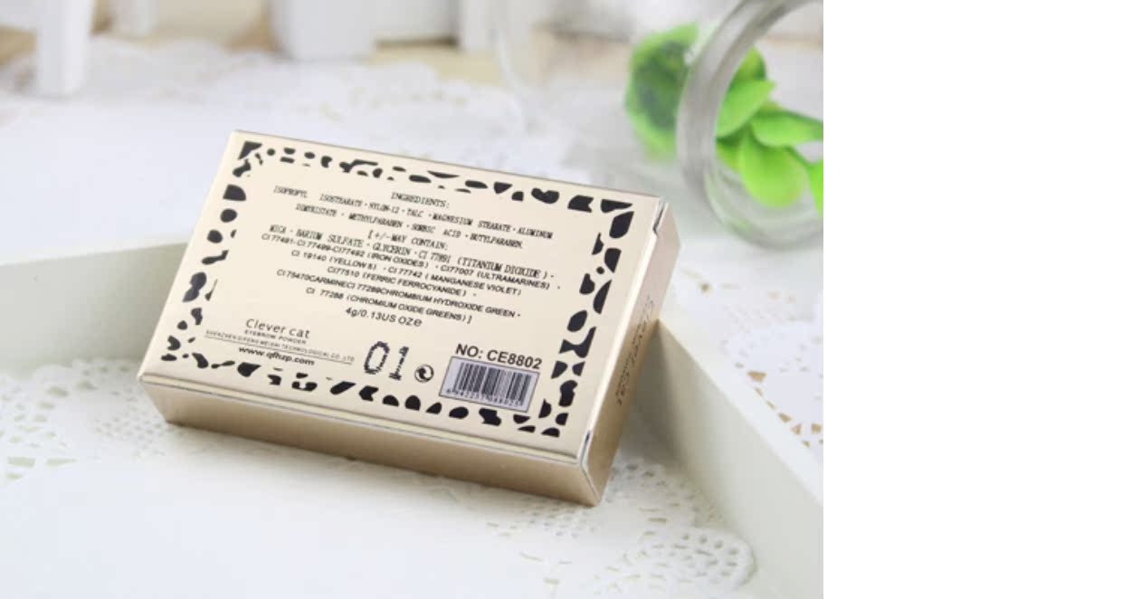 Xác thực thông minh một con báo mèo tỏa sáng ba chiều bột lông mày bút chì chống thấm nước và kem chống thấm mồ hôi kéo dài không trang điểm - Bút chì lông mày / Bột / Stick chì kẻ chân mày