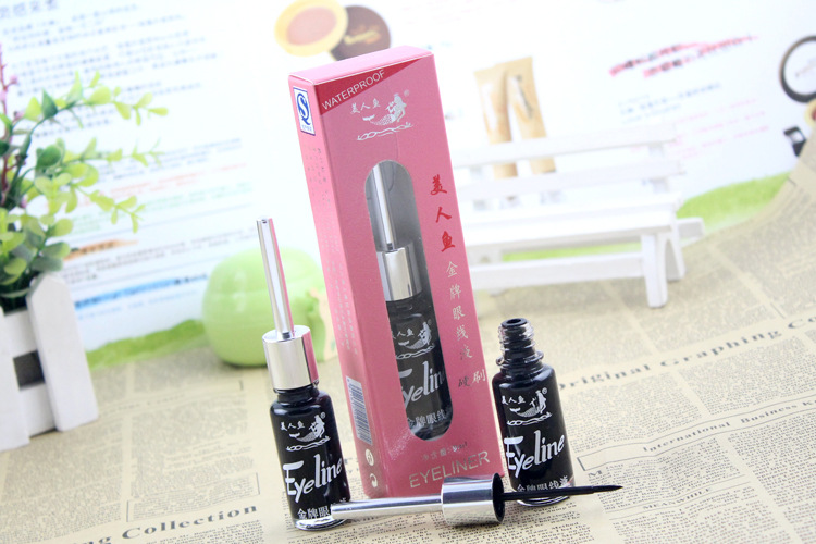 Nàng tiên cá bìa cứng 9ml đầu cứng không thấm nước không nở mí mắt nàng tiên cá Authentic chì kẻ eyeliner