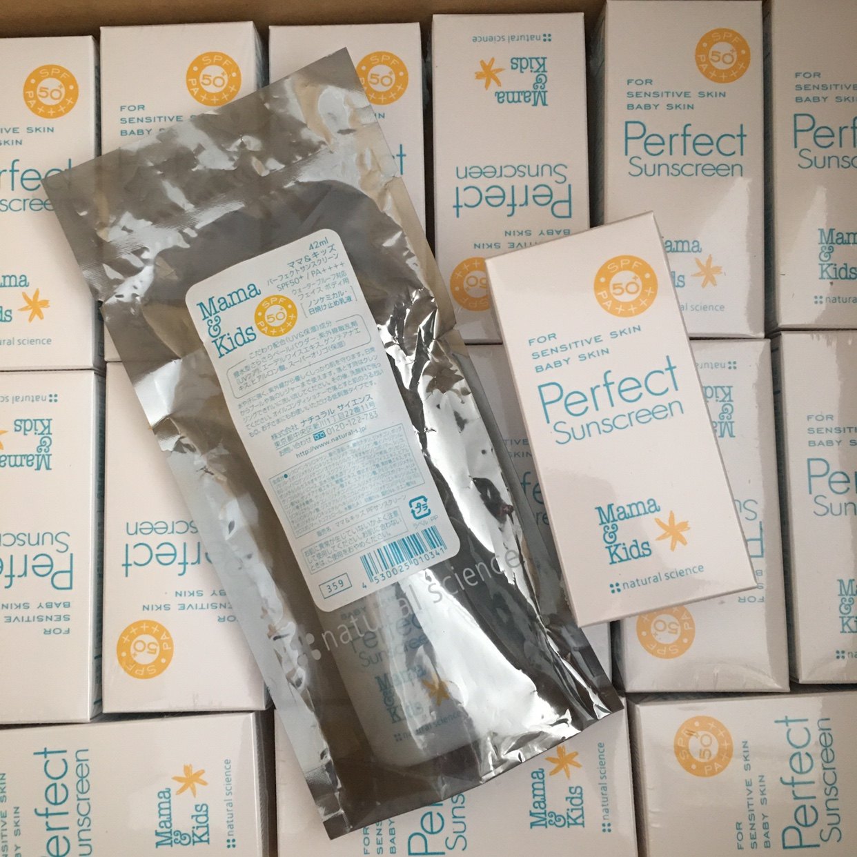 Spot Japan mamakids pregnant woman baby mamakids sunscreen UV lotion moisturizing 42mlSPF50