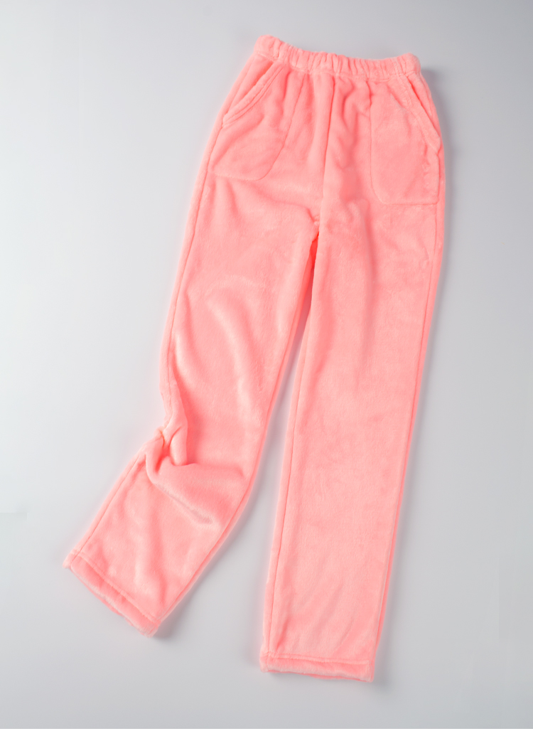 Quần flannel phụ nữ nhà quần nhung nhung ngủ quần phụ nữ mùa thu và mùa đông quần pyjama dày cộng với quần nhung sống lỏng quần tất nam