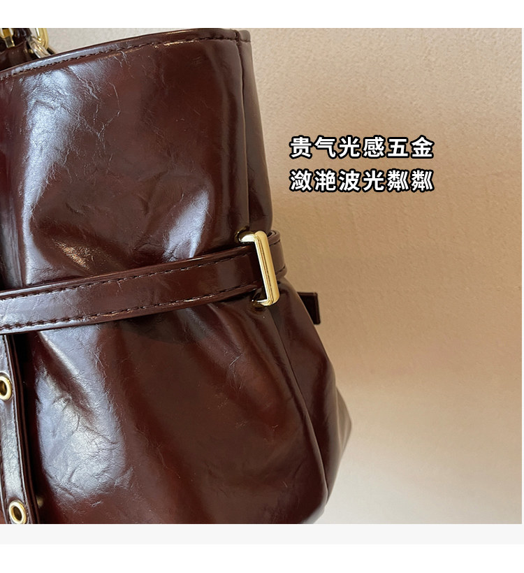 Сумка 美拉德小众设计感包包女2025秋冬新款托特包女通勤百搭单肩包大包