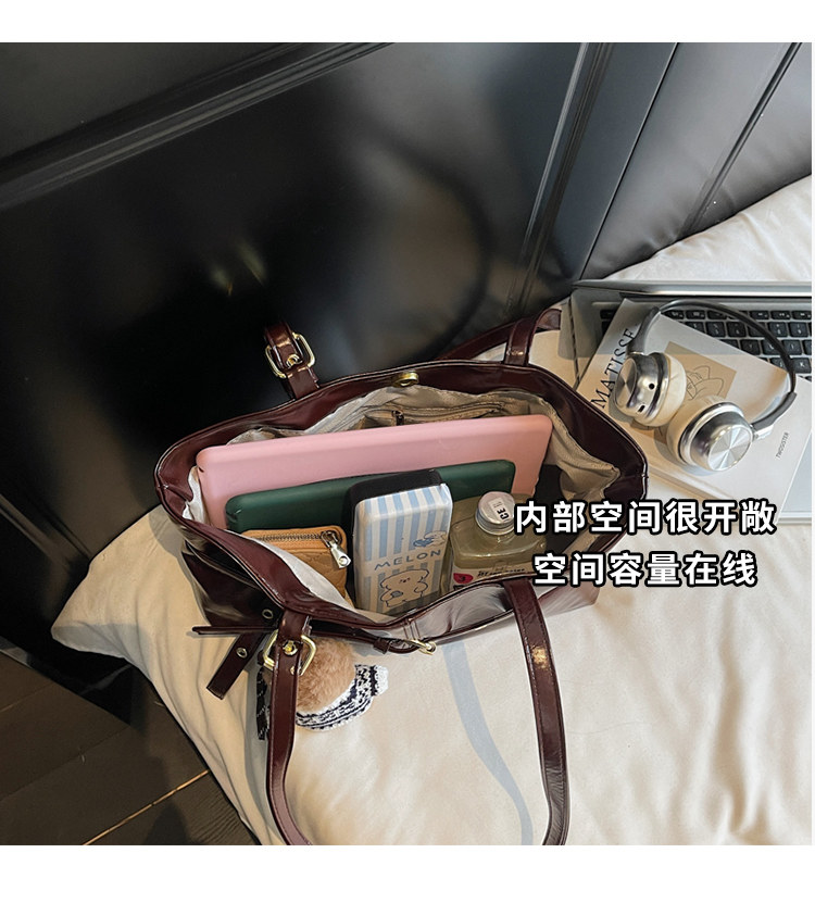 Сумка 美拉德小众设计感包包女2025秋冬新款托特包女通勤百搭单肩包大包