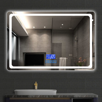 Hanging Wall smart mirror touch screen multi-function toilet luminous anti-fog Bluetooth music makeup bathroom mirror