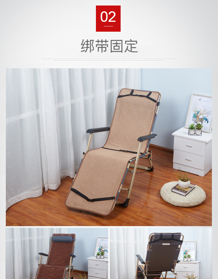 Mùa hè Mahjong mat ghế đệm tre bãi biển ghế siesta ghế rocking ghế gấp ghế đệm ăn trưa nghỉ hè - Ghế đệm / đệm Sofa đệm da cho ghế gỗ