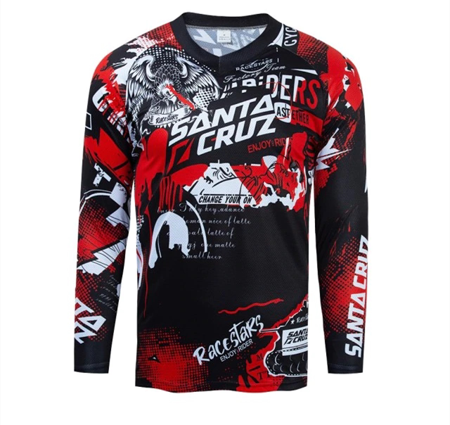 Santa Cruz Rappel Suit Long Sleeve Mountain Bike Buggy Suit Quick Dry Breathable Cycling Suit Plus Size Jersey