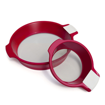 Flour sieve Plastic sieve thickened 60 mesh leakage net filter Baking tools Hand-held rice sieve Oil grid sprinkler