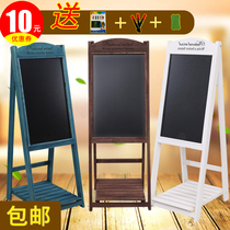 Flower Shelf Billboard Small Blackboard Bracket Creative Coffee Shop Floor Standing Office Home Message Wall