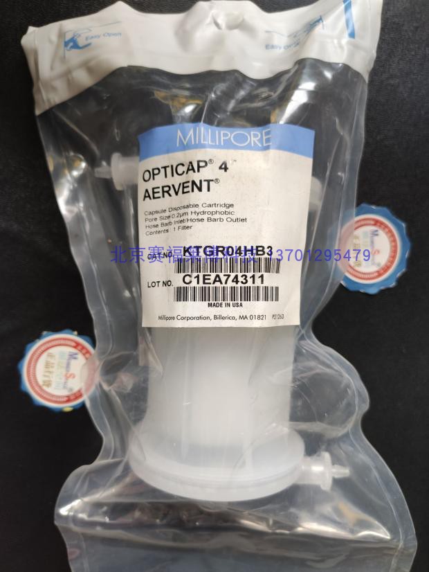 Millipore PTFE疏水 0.2um大容量除尘防水通气过滤器KTGR04HB3