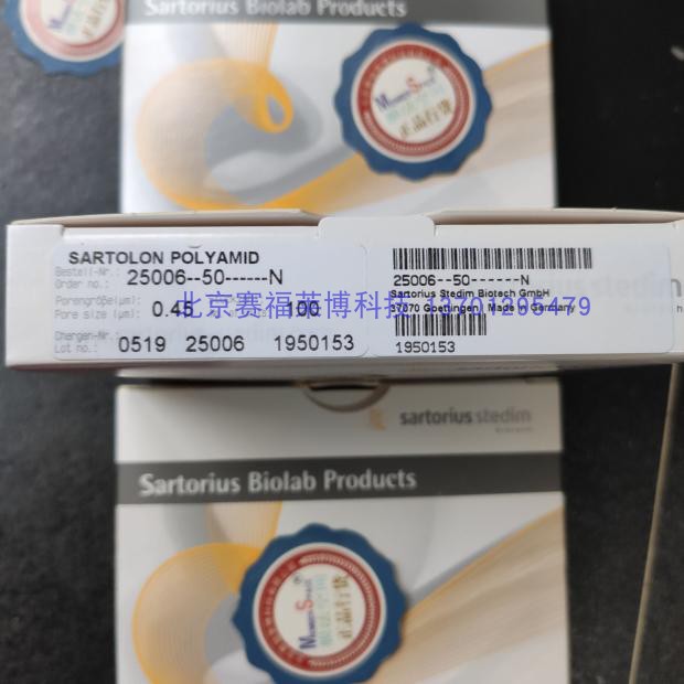 赛多利斯Sartorius  50mm 0.45um 尼龙纤维微孔滤膜  25006-50N