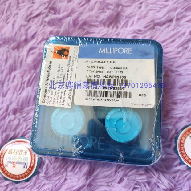 MillIpore密理博HAWP02500白膜混合纤维滤膜 0.45um 25mm探索计划