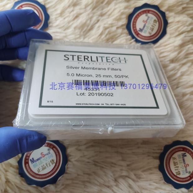 美国Stetlitech 25mm 0.8um 45334 5.0um 45331纯银滤膜银膜45332
