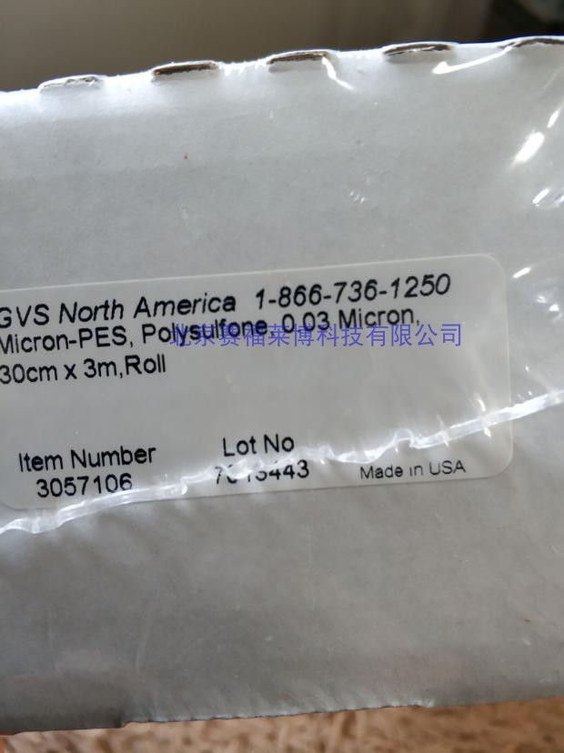 进口聚醚砜微孔滤膜PES 300mmx3m 0.03微米 713443 30nm超滤膜