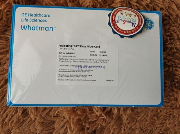 Whatman FTA采集卡DNA血样采集卡DNA样品采集卡 采血卡WB120411