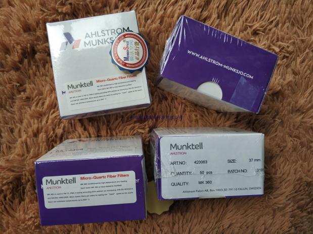 MK360高纯石英纤维滤膜 瑞典Munktell 37mm石英滤膜石英滤纸