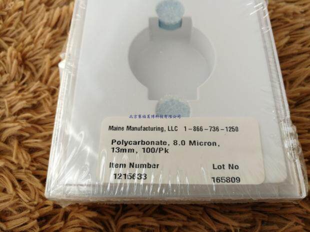美国GVS亲水聚碳酸酯滤膜13mm 8.0um 1215633 10.0um 1221009
