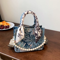 Из жемчуга, маленький, синий