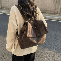 Meilade Retro Backpack for Women 2026 New Fashion Large Capacity Student School Bag Casual Versatile Commuter Bag