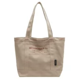 Шоппер, вместительная и большая льняная сумка, сумка на одно плечо для отдыха, коллекция 2023, премиум класс